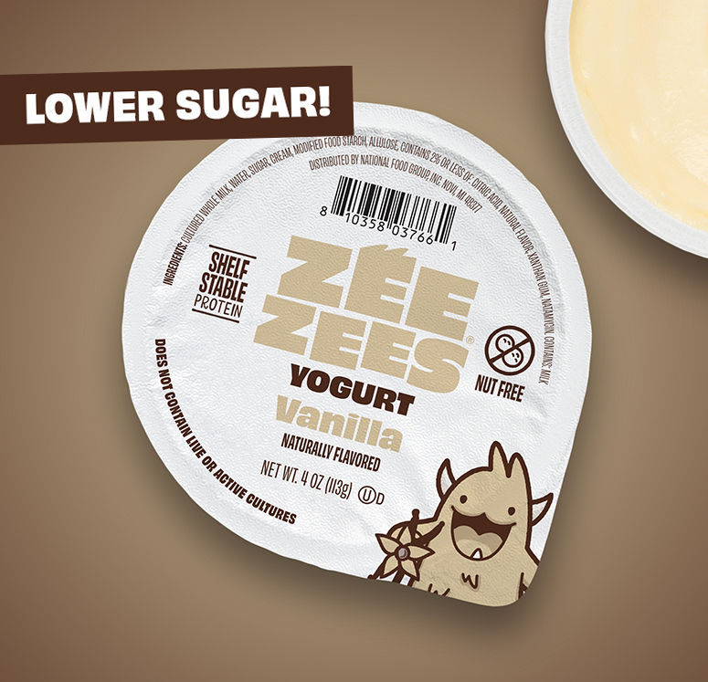 Zee Zees, Shelf Stable Yogurt, Vanilla, I/W, 4oz